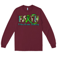 Burgundy faith kidney disease awareness Long Sleeve Tee - JahusDesignShop