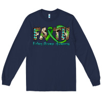 Navy faith kidney disease awareness Long Sleeve Tee - JahusDesignShop