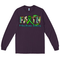 Plum faith kidney disease awareness Long Sleeve Tee - JahusDesignShop