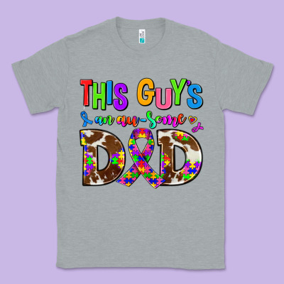 This Guys An Ausome Dad Classic Tee Designed By Adodesignshop