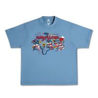 Pebble Blue American Nurse 4th of July Urban Heavy Tee - CowGirlArtShop