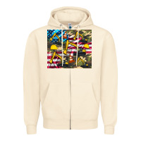 Sandshell excavator American flag Zipper Hoodie - Artiststas