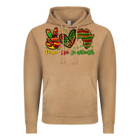 Vintage Camel peace love juneteenth Vintage Hoodie - Zillion Design Studio