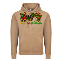 Vintage Coffee peace love juneteenth Vintage Hoodie - Zillion Design Studio
