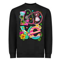 Black love summer nurse Heavyweight Sweatshirt - texasbilliewilder