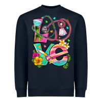 Navy love summer nurse Heavyweight Sweatshirt - texasbilliewilder