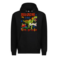 Black roaring into 6th grade Premium Hoodie - BundleAndBundleShop