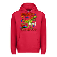 Cardinal roaring into 6th grade Premium Hoodie - BundleAndBundleShop