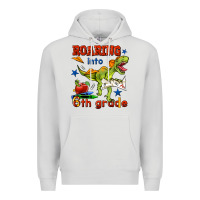 Dove Grey roaring into 6th grade Premium Hoodie - BundleAndBundleShop