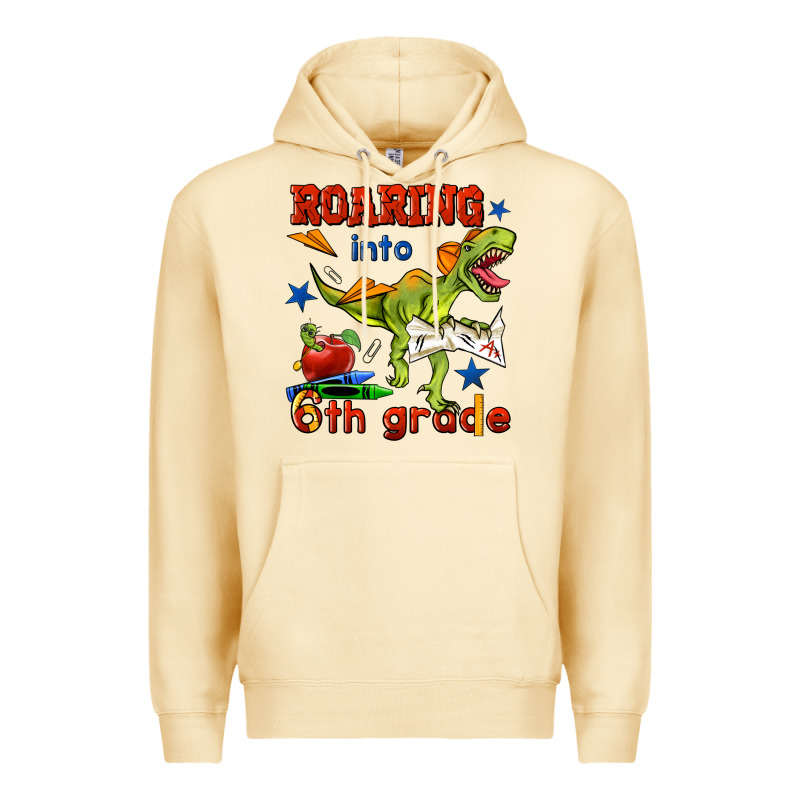 Roaring Into 6th Grade Premium Hoodie by BundleAndBundleShop | Teevron