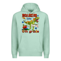 Seafoam roaring into 6th grade Premium Hoodie - BundleAndBundleShop