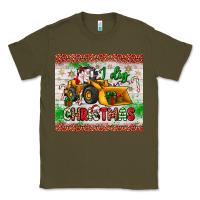 Army Green i dig christmas bulldozer santa Classic Tee - JahusDesignShop