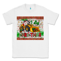 White i dig christmas bulldozer santa Classic Tee - JahusDesignShop
