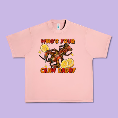 Crawfish Who's Your Craw Daddy Urban Heavy Tee Designed By Fadigitalartstudio