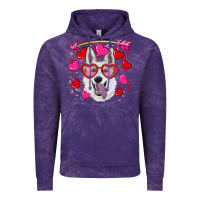 Cloud Purple valentine's day  white shepherd Vintage Hoodie - RanaPortraitStore