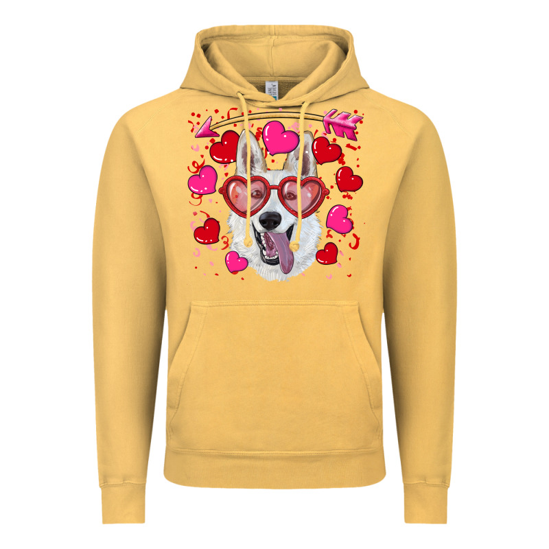 Valentine's Day  White Shepherd Vintage Hoodie by RanaPortraitStore | Teevron