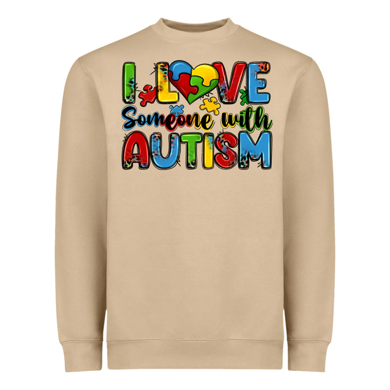I Love Someone With Autism Heavyweight Sweatshirt by Zillion Design Studio | Teevron
