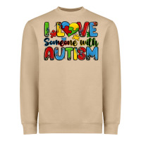 Mushroom i love someone with autism Heavyweight Sweatshirt - Zillion Design Studio