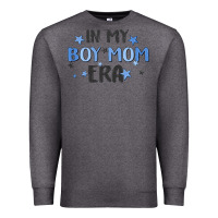Charcoal Heather in my boy mom era Premium Sweatshirt - MaliasSmallBusiness