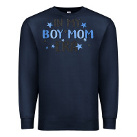 Navy in my boy mom era Premium Sweatshirt - MaliasSmallBusiness