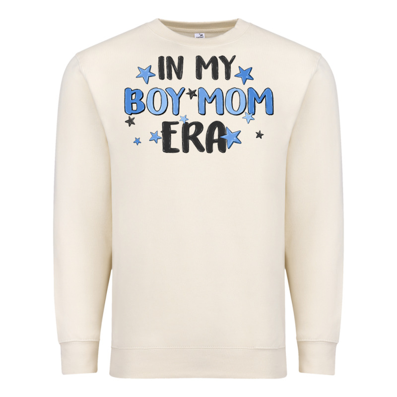 In My Boy Mom Era Premium Sweatshirt by MaliasSmallBusiness | Teevron