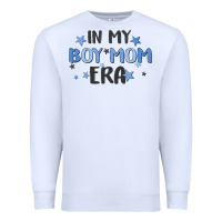 White in my boy mom era Premium Sweatshirt - MaliasSmallBusiness