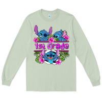 Matcha preview flower stitch 1st grade Long Sleeve Tee - AdoDesignShop