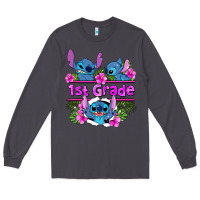 Smoke preview flower stitch 1st grade Long Sleeve Tee - AdoDesignShop