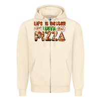 Sandshell life is better with pizza Zipper Hoodie - AdoDesignShop