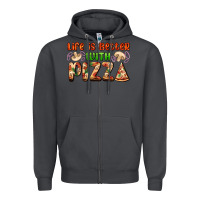 Smoke life is better with pizza Zipper Hoodie - AdoDesignShop