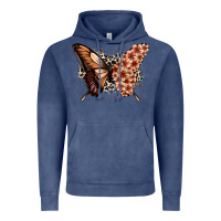Vintage Denim melanin  butterfly Vintage Hoodie - Zillion Design Studio