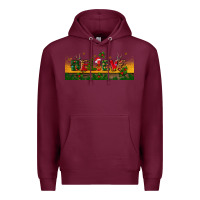 Burgundy christmas believe Premium Hoodie - BundleAndBundleShop
