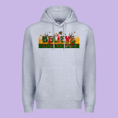 Christmas Believe Premium Hoodie Designed By Bundleandbundleshop