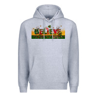 Heather Grey christmas believe Premium Hoodie - BundleAndBundleShop