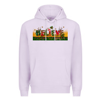 Lilac christmas believe Premium Hoodie - BundleAndBundleShop