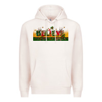 Pale Pink christmas believe Premium Hoodie - BundleAndBundleShop