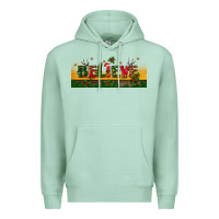 Seafoam christmas believe Premium Hoodie - BundleAndBundleShop