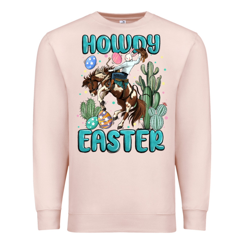 Howdy Easter Premium Sweatshirt by MaliasSmallBusiness | Teevron