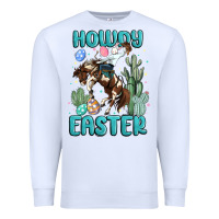 White howdy easter Premium Sweatshirt - MaliasSmallBusiness