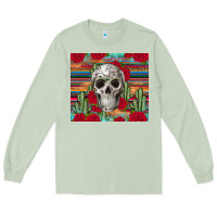 Matcha skull cactus Long Sleeve Tee - JahusDesignShop