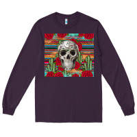 Plum skull cactus Long Sleeve Tee - JahusDesignShop