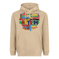Mushroom autism heart Heavyweight Hoodie - MaliasSmallBusiness