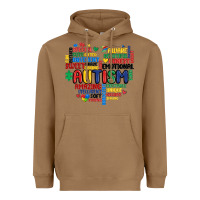 Toasted Coconut autism heart Heavyweight Hoodie - MaliasSmallBusiness