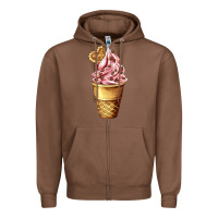 Chestnut ice cream fast food Zipper Hoodie - AdoDesignShop