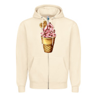 Sandshell ice cream fast food Zipper Hoodie - AdoDesignShop