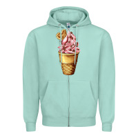 Seafoam ice cream fast food Zipper Hoodie - AdoDesignShop