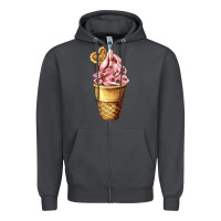 Smoke ice cream fast food Zipper Hoodie - AdoDesignShop