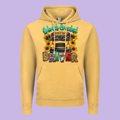 Vintage Hoodie worlds greatest school bus driver