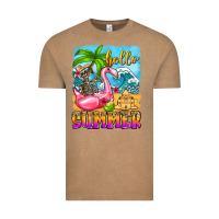 Vintage Coffee hello summer skeleton Vintage Tee - Zillion Design Studio