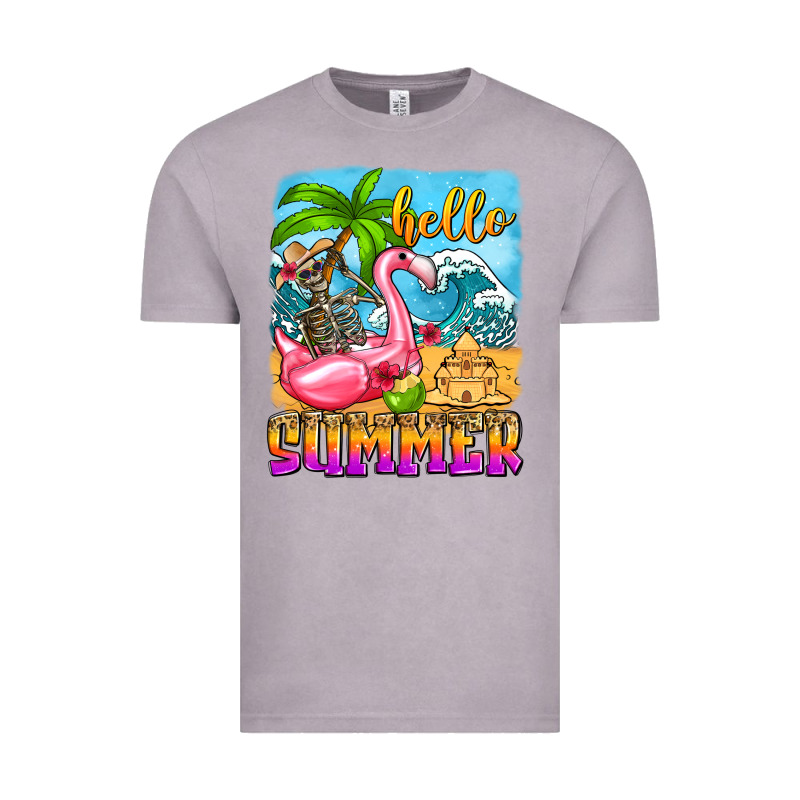 Hello Summer Skeleton Vintage Tee by Zillion Design Studio | Teevron
